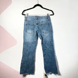 J. Galt Womens Bootcut‎ Blue Denim Jeans Pants Size Small Raw Hem thumbnail 2