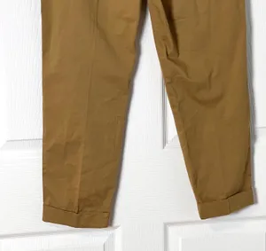 Bershka NWT Tan Cuffed Ankle Cropped Trouser Pants thumbnail 7