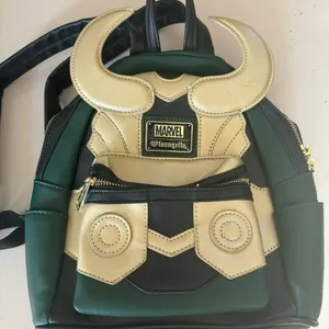 Loungefly x Marvel Loki Thor Disney Mini Cosplay Comic Goth Preppy Backp… thumbnail 2