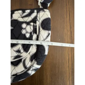 Vera Bradley Night and Day Quilted Crossbody Bag‎ Black White Small Messenger thumbnail 12
