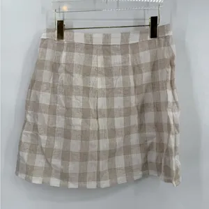 Madewell Linen-Blend Tulip-Hem Mini‎ Skirt Undyed Edition Women’s Size 10 thumbnail 2