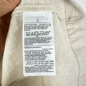 Old Navy Sleeveless Square Neck Midi Dress Size Large Flax Linen NEW Vacation thumbnail 10