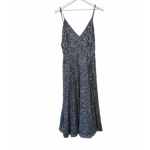 NWT ASOS Sequin Maxi Dress Blue Women’s Size 6 thumbnail 6