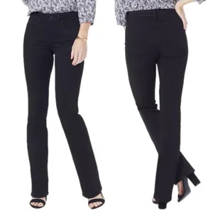 NWT NYDJ Barbara Tummy-Control Bootcut Jeans Black Denim Women's Size 2 NEW thumbnail 3