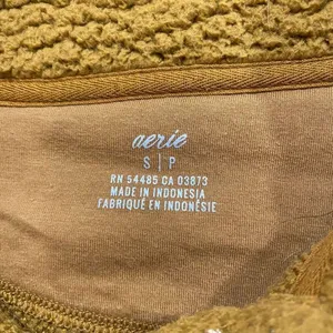 Aerie Sherpa Pullover Small Mustard Fleece Oversized Cozy thumbnail 4