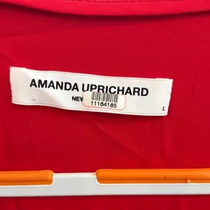 Amanda Uprichard Red Tie-Front Dress thumbnail 2