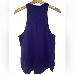 Free People Movement Inhale Cotton Tank Top Blue Violet thumbnail 5