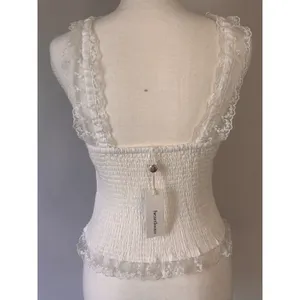 NWT Heartloom Romi Top White Lace Corset Side Zip Size Medium thumbnail 4