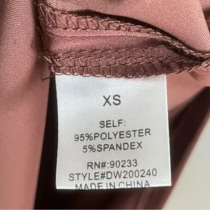 NWT Kendall +‎ Kylie Slip Drsss FLAWS Brown Size XS Midi Tie Milkmaid Satin thumbnail 10
