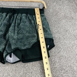 MPG Sport 2-in-1 Running Shorts Womens M Green Snake Print Mesh Activewear‎ Yoga thumbnail 2