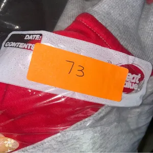 Champion Gray and Red Quarter Zip Sweater thumbnail 4