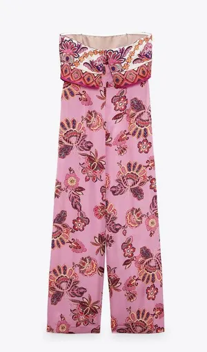 jumpsuit romper wide leg sleeveless boho floral summer vacation casual thumbnail 11