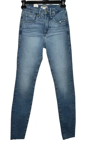 Good American Good‎ Legs High Rise Skinny Jeans Blue Wash Size 00 24 thumbnail 1