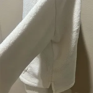 New Balance Women's White Sherpa Half Zip Pullover Jacket Size L Winter Warm thumbnail 6