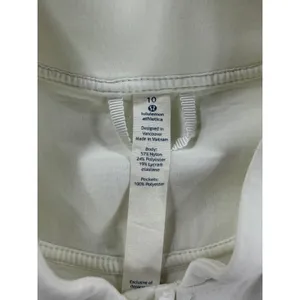 Lululemon Going Places Jacket White Full Zip Bomber Style Stretch Size 10 thumbnail 8