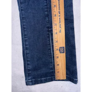 We The Free‎ Double Dutch Free People Dark Wash Split Hem Pull On Skinny Jeans thumbnail 4