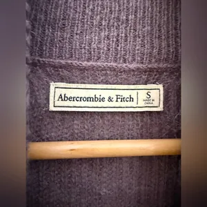 abercrombie fitch Purple Turtleneck Cowl Neck Sweater Mohair Blend Small thumbnail 3