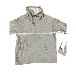 Reebok womens grey high neck sweatshirt with‎ pocket size small thumbnail 4
