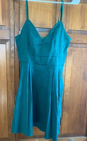 Lulus Green Satin Mini Dress thumbnail 4