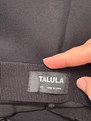 Aritzia Talula Panel Black Neoprene Scuba Ponte Skinny Seam Panel Slim Pants XS thumbnail 9