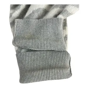Everlane Alpaca Zebra Print Heathered Grey Cardigan Size L Sweater Button Front thumbnail 8