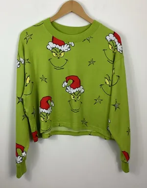 American Eagle Lounge Grinch Top Size Medium thumbnail 1