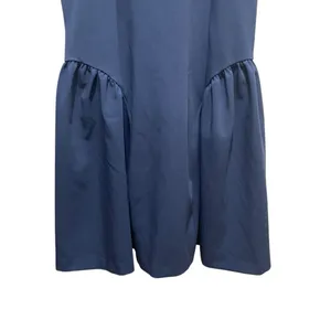Zara Halter Mini Dress Navy Womens Size Large Sleeveless High Neck thumbnail 2