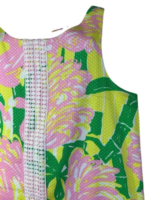 Lilly Pulitzer Target 20th Anniversary Women's Fan Dance Shift Dress XL 14/16 thumbnail 4