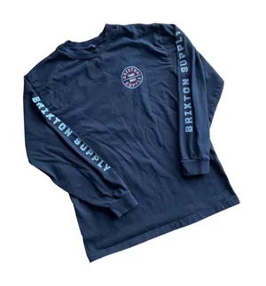 Supply Black Standard Fit Long Sleeve T-Shirt 🔥 thumbnail 1