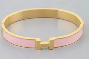 Modern H Cuff Bracelet Pink thumbnail 1