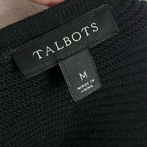 Talbots • Black Ribbed Sleeveless Women's Tank Top thumbnail 4