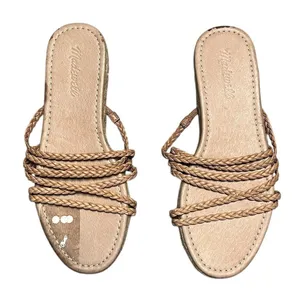 Madewell Kathryn Slide Espadrille Sandals Brown Women's Summer Casual thumbnail 1