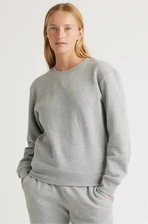 Quince heavy weight fleece boyfriend pullover thumbnail 1