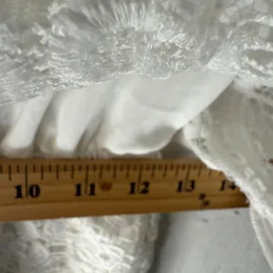 Muse‎ White Lace Overlay Romper Size 2 Kentucky Derby Boho Cottagecore thumbnail 7