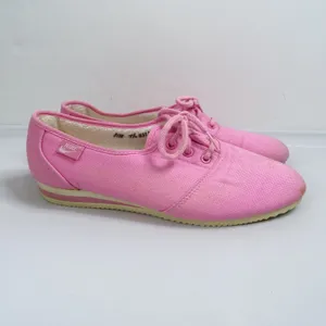 Vintage‎ Nike 80s Women's Size 7.5 Sunburst Canvas Pink Terry Inside Retro thumbnail 2