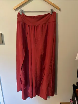 NWOT Halara Breezeful Palazzo pants Pompeiian Red large thumbnail 2