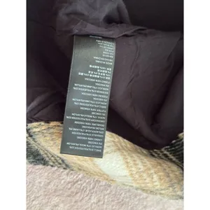 Free People Women's Ari Wrap Skirt Beige Black Plaid Mini‎ Belted Wool Size 2 thumbnail 4