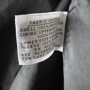 Vintage Gallery Black Trench Coat With Shoulder Pads Size 14 thumbnail 10