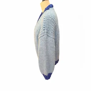 Princess Polly chunky Light Blue and Dark Blue‎ Cardigan size xs/s thumbnail 3