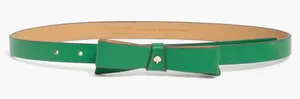 NWT Kate spade new york 19mm bow spade belt large Green thumbnail 1
