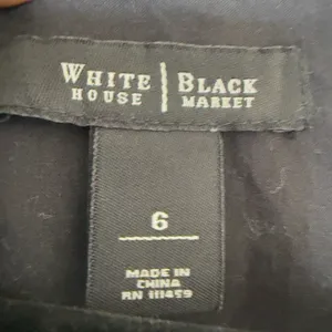 White House Black Market Black 6 White Floral‎ Fit And Flare Dress Day to Night thumbnail 5