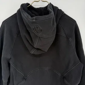Lululemon Scuba Oversized Half Zip Hoodie Black XS/S Cropped Cotton Terry thumbnail 8