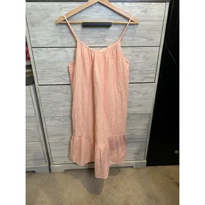 Universal Thread Peach Pink Gauze Tiered Ruffle Mini Dress Large thumbnail 2