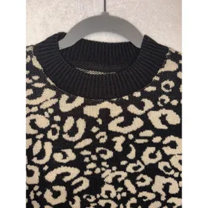 Rifle Jeanswear Mixed Animal Print Sweater Leopard Zebra‎ Khaki Black Small thumbnail 2