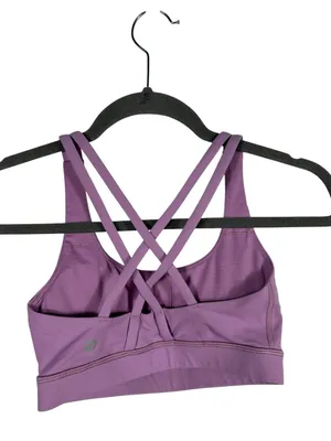Lululemon Energy Bra Purple Fog Size 2 Strappy Medium Support Sports Bra Yoga‎ thumbnail 4