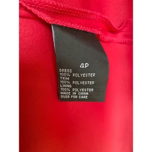 A G B Cocktail Mini Dress Bow‎ Waist Petite Red Pleated 4P Elegant Quiet Luxury thumbnail 7