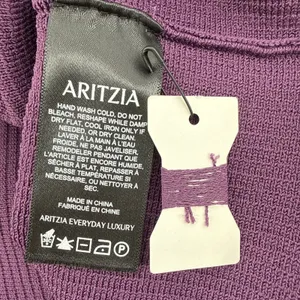 Aritzia Babaton‎ Sculpt Knit Racer Mini Dress L Dewberry Purple NWT Ribbed Tank thumbnail 8