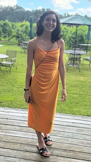 Orange Bodycon ZARA Dress thumbnail 1