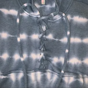 Free People Movement Tie Dye Cropped Hoodie Sweatshirt size medium thumbnail 3