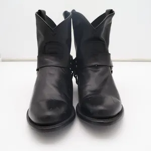 Frye Wyatt Harness 72370 Bootie Womens US 8B Black Leather Pull On Ankle Boots thumbnail 4